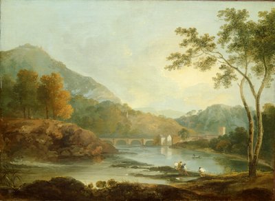 Castell Dinas Bran, Llangollen, ca. 1771 door Richard Wilson