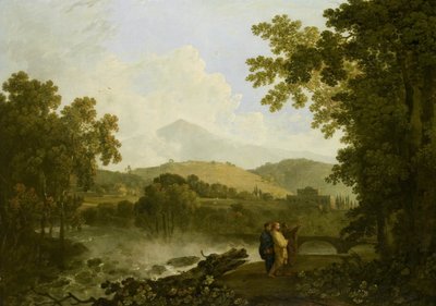 Cicero en zijn vrienden, Atticus en Quintus, bij zijn villa in Arpinum door Richard Wilson
