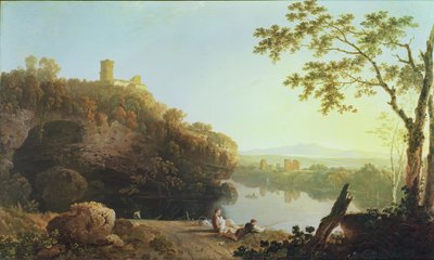 Klassiek Landschap: Uitzicht op de Arno door Richard Wilson