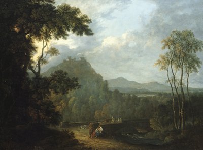 Kasteel Dinas Bran, nabij Llangollen II, c.1770 door Richard Wilson