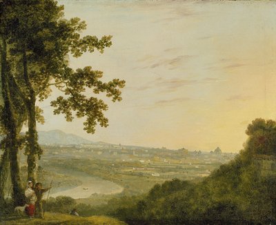 Rome vanaf de Villa Madama door Richard Wilson