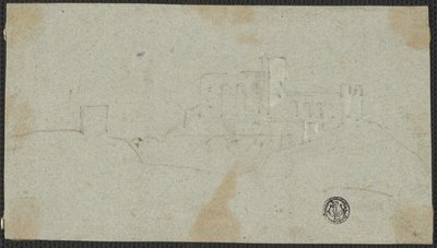 Schets van Fort op Heuvel door Richard Wilson