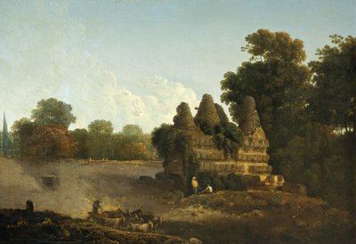 Graf van de Horatii en Curatii, nabij Albano, Italië door Richard Wilson