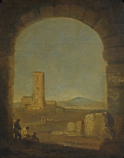Torre del Fiscale, nabij Rome, Italië, ca. 1775 door Richard Wilson