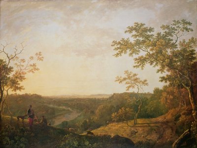 Uitzicht op de rivier Dee, c.1761 door Richard Wilson
