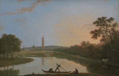 Kew Gardens: De pagode en brug door Richard Wilson