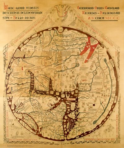 Hereford mappa mundi door Richard of Haldingham
