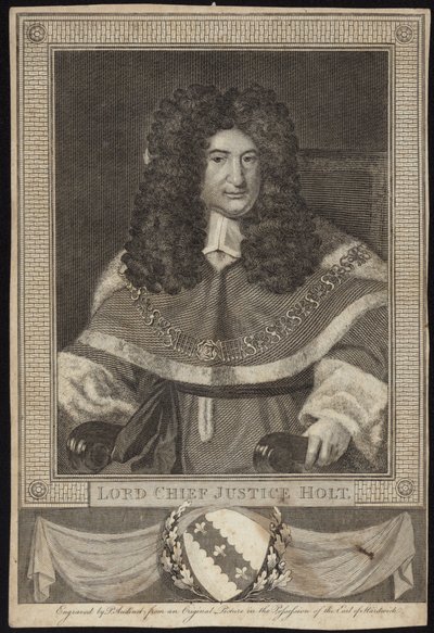 Lord Chief Justice Holt door Richard van Bleeck