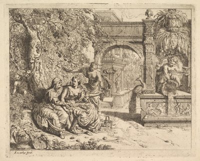 Vertumnus en Pomona door Richard van Orley