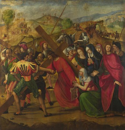 De processie naar Calvarie, ca. 1505 door Ridolfo Ghirlandaio