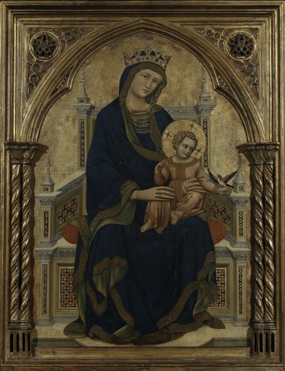 Maagd en Kind op de Troon, c.1350 door Ridolfo di Arpo Guariento