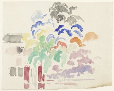 Boitsfort, het hek van het park door Rik Wouters