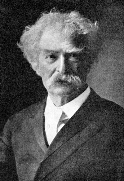 Mark Twain, De grootste van alle Amerikaanse humoristen, 1923 door Rischgitz Collection