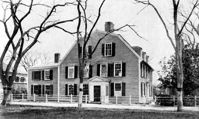 Het huis van Oliver Wendell Holmes in Cambridge, Mass., V.S., 1923 door Rischgitz Collection