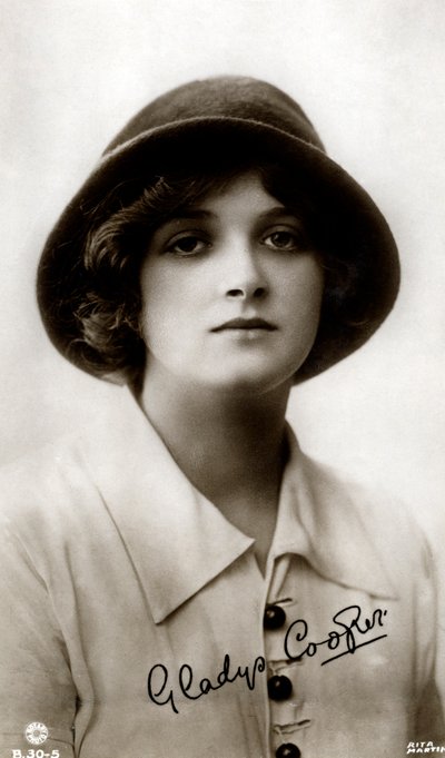 Gladys Cooper 1888-1971, Engelse actrice, begin 20e eeuw door Rita Martin