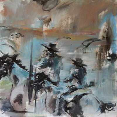 Blauwe Ruiters Overlap door Rob D Davies
