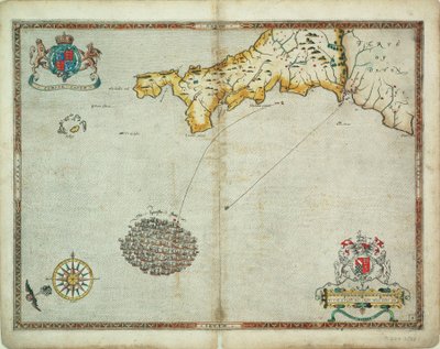 De Spaanse en Engelse vloten bij Plymouth op 30 - 31 juli door Robert (after) Adams