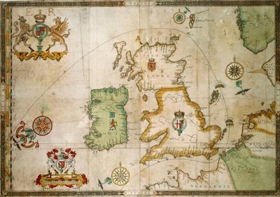 Het spoor van de Armada rond Groot-Brittannië en Ierland door Robert (after) Adams