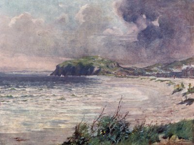 Winderige Ochtend, Llandudno Bay door Robert (after) Fowler