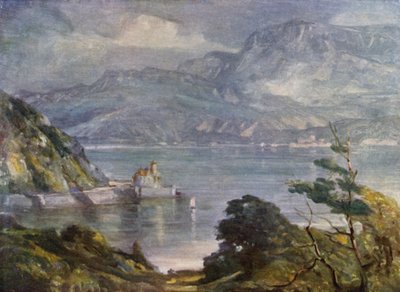 Mistige Ochtend, nabij Barmouth door Robert (after) Fowler