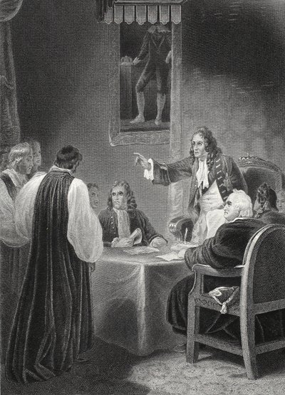 De Bisschoppen voor de Geheime Raad door Robert (after) Smirke