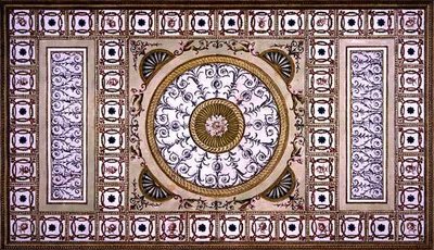 Ontwerp voor het Plafond in de Bibliotheek van Osterley House, het Huis van Robert Child Esq. door Robert Adam