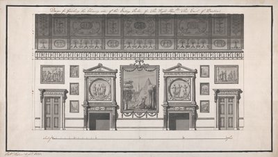 Headfort House, Eetkamer, Schouwzijde door Robert Adam