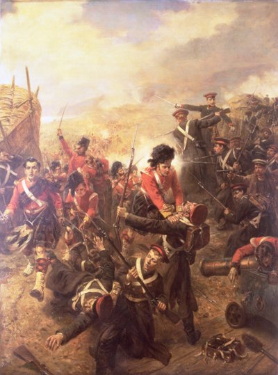 De aanval op de Redan, Sebastopol door Robert Alexander Hillingford