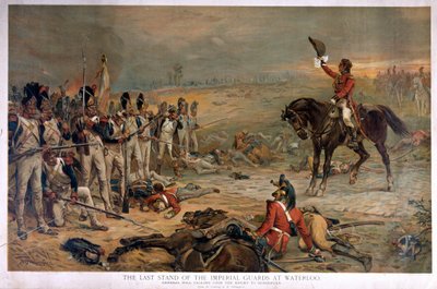 De Laatste Stand van de Keizerlijke Garde bij Waterloo in 1815 door Robert Alexander Hillingford