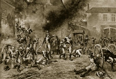 De verdediging van Hougoumont, 18 juni 1815 door Robert Alexander Hillingford