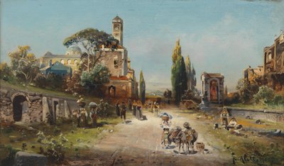 Robert Alott Via Appia 1905 door Robert Alott