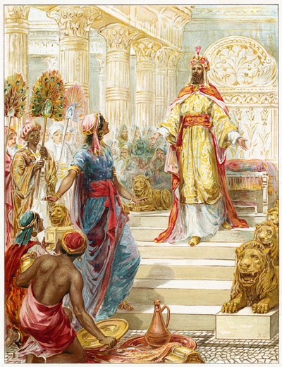 Salomo en de koningin van Sheba door Robert Ambrose Dudley