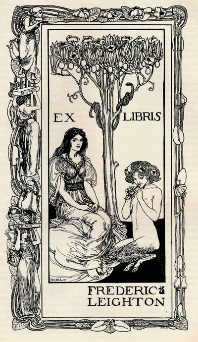Een boekplaat, 1894 door Robert Anning Bell
