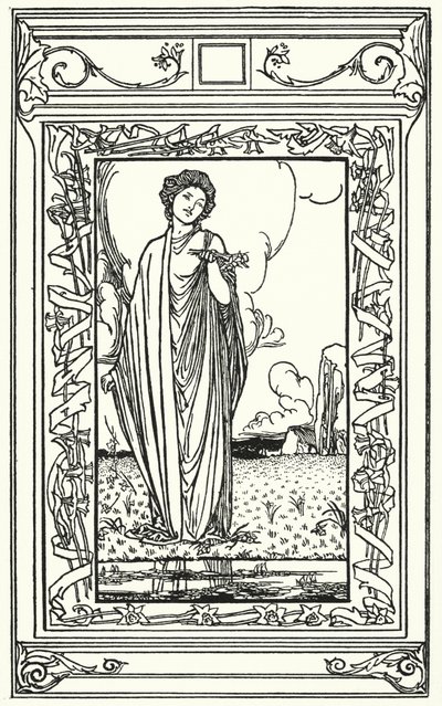 Illustratie voor Gedichten van John Keats (litho) door Robert Anning Bell