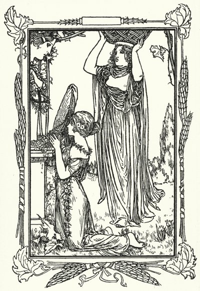 Illustratie voor Gedichten van John Keats door Robert Anning Bell