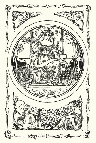 Illustratie voor Gedichten van John Keats door Robert Anning Bell