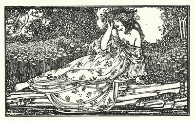 Illustratie voor Gedichten van John Keats: Fragment van een Ode aan Maia (litho) door Robert Anning Bell