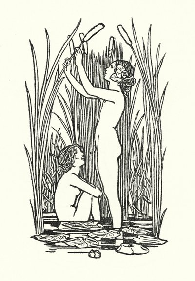 Illustratie voor Gedichten van John Keats: Lamia (litho) door Robert Anning Bell