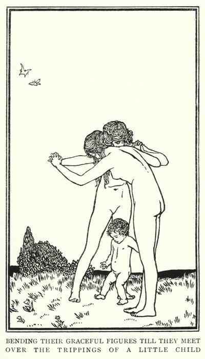 Illustratie voor Gedichten van John Keats: Slaap en Schoonheid (litho) door Robert Anning Bell
