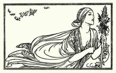 Illustratie voor Gedichten van John Keats: Slaap en Poëzie door Robert Anning Bell