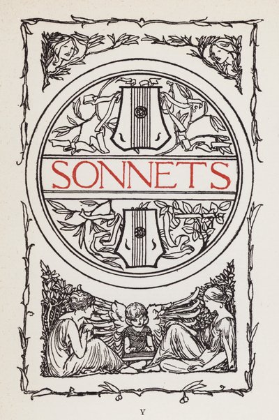 Illustratie voor Gedichten van John Keats: Sonnetten door Robert Anning Bell