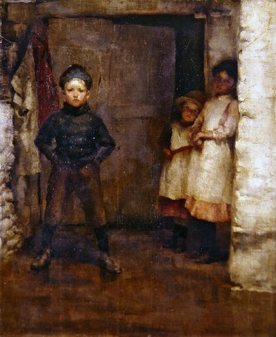 In de deuropening door Robert Anning Bell