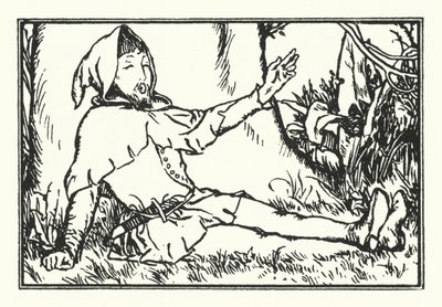 Onder de groene boom (litho) door Robert Anning Bell