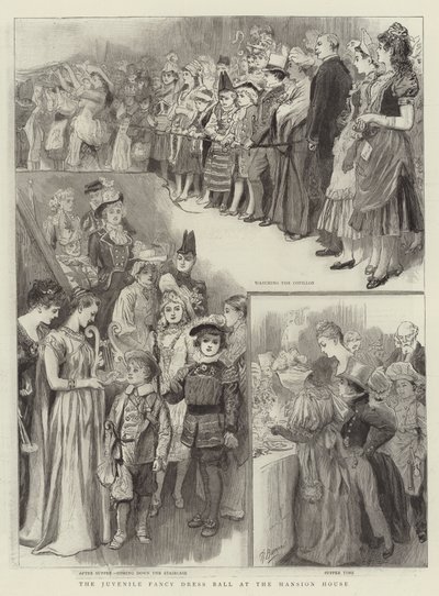 Het Jeugdige Kostuumbal in het Mansion House door Robert Barnes