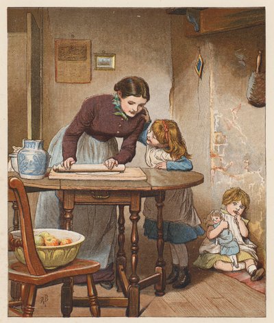 De boerin maakte een appeltaart door Robert Barnes