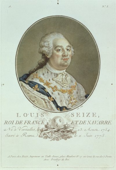 Portret van Lodewijk XVI (1754-93) uit 