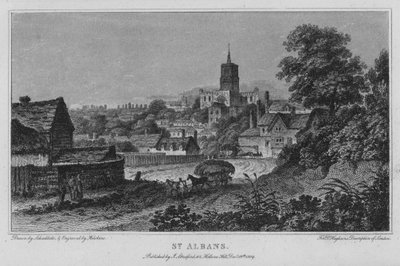 St Albans (gravure) door Robert Blemell (after) Schnebbelie