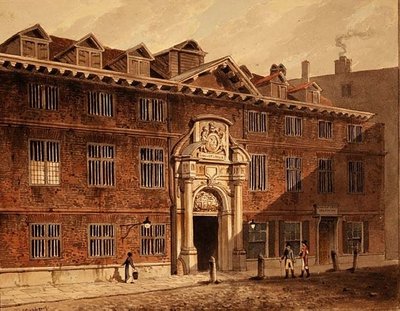 Blackwell Hall, King Street, Cheapside door Robert Blemell Schnebbelie