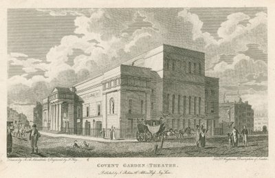 Covent Garden Theater, Westminster, Londen door Robert Blemell Schnebbelie