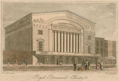 Royal Brunswick Theatre, Londen door Robert Blemell Schnebbelie